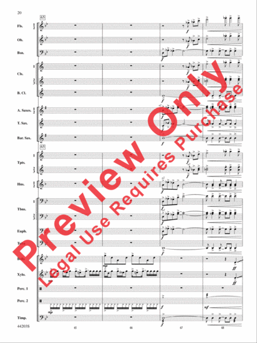 Loco Motion Concert Band scores gallery preview page 20