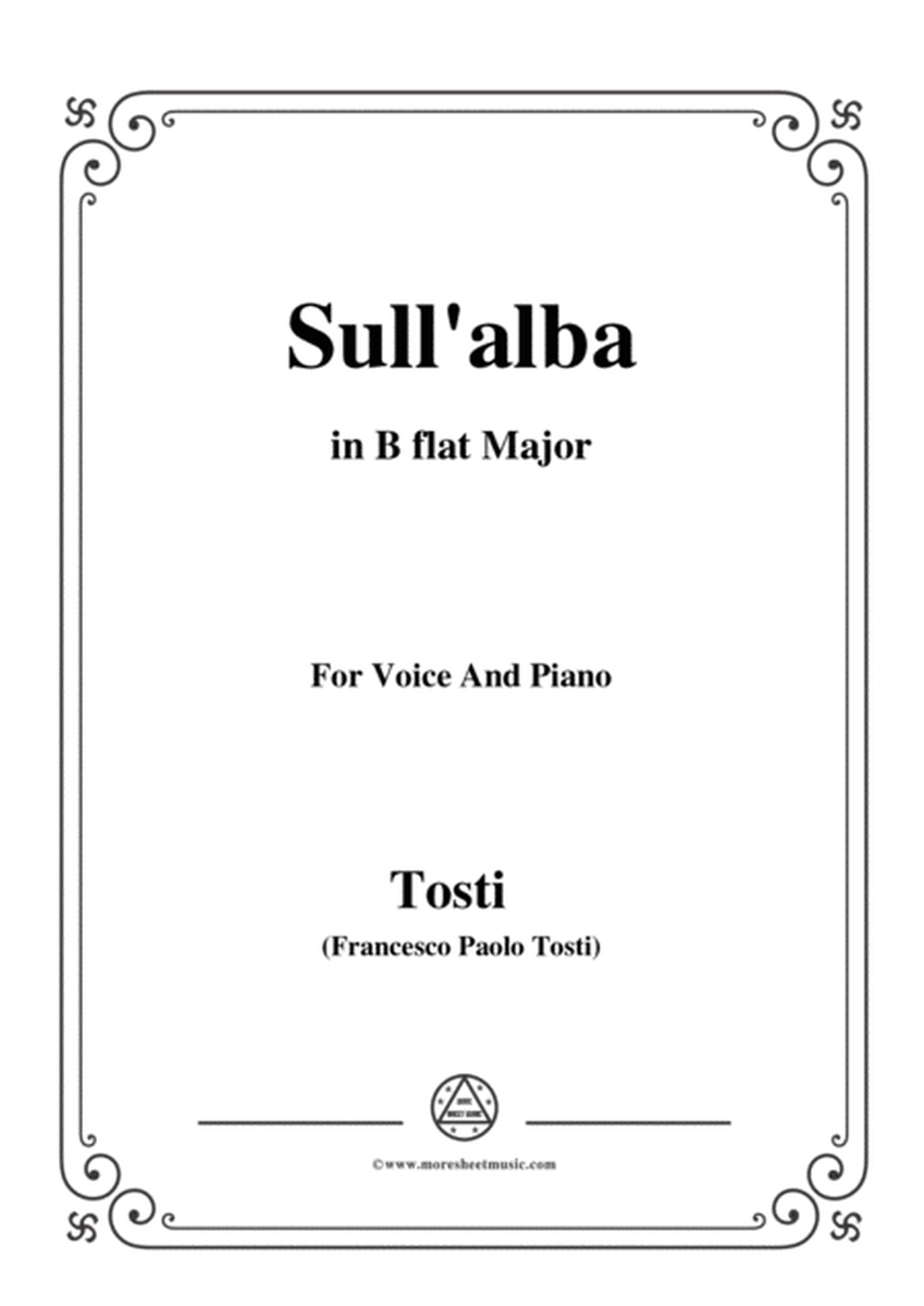Tosti-Sull'alba in B flat Major,for Voice and Piano image number null