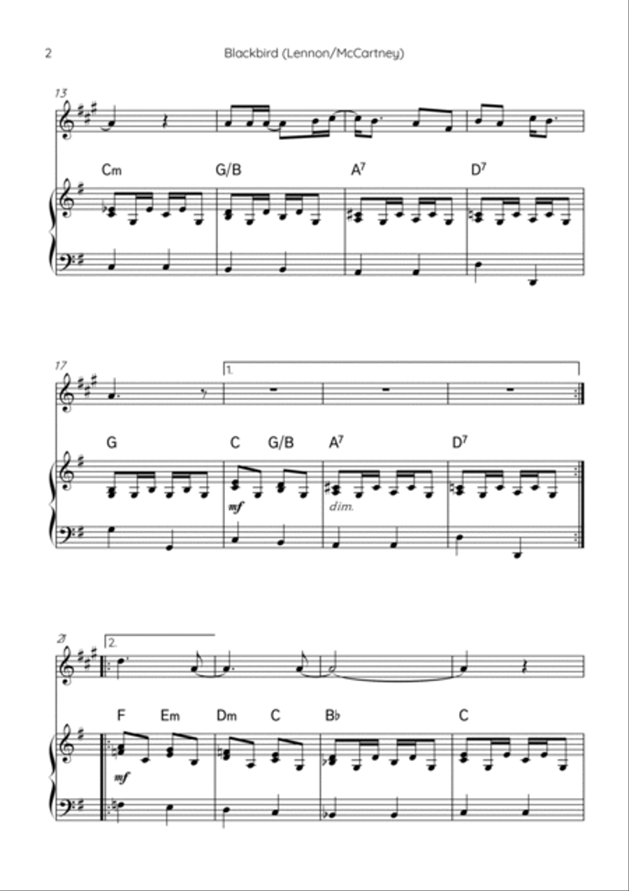 Blackbird Chamber Music scores gallery preview page 2