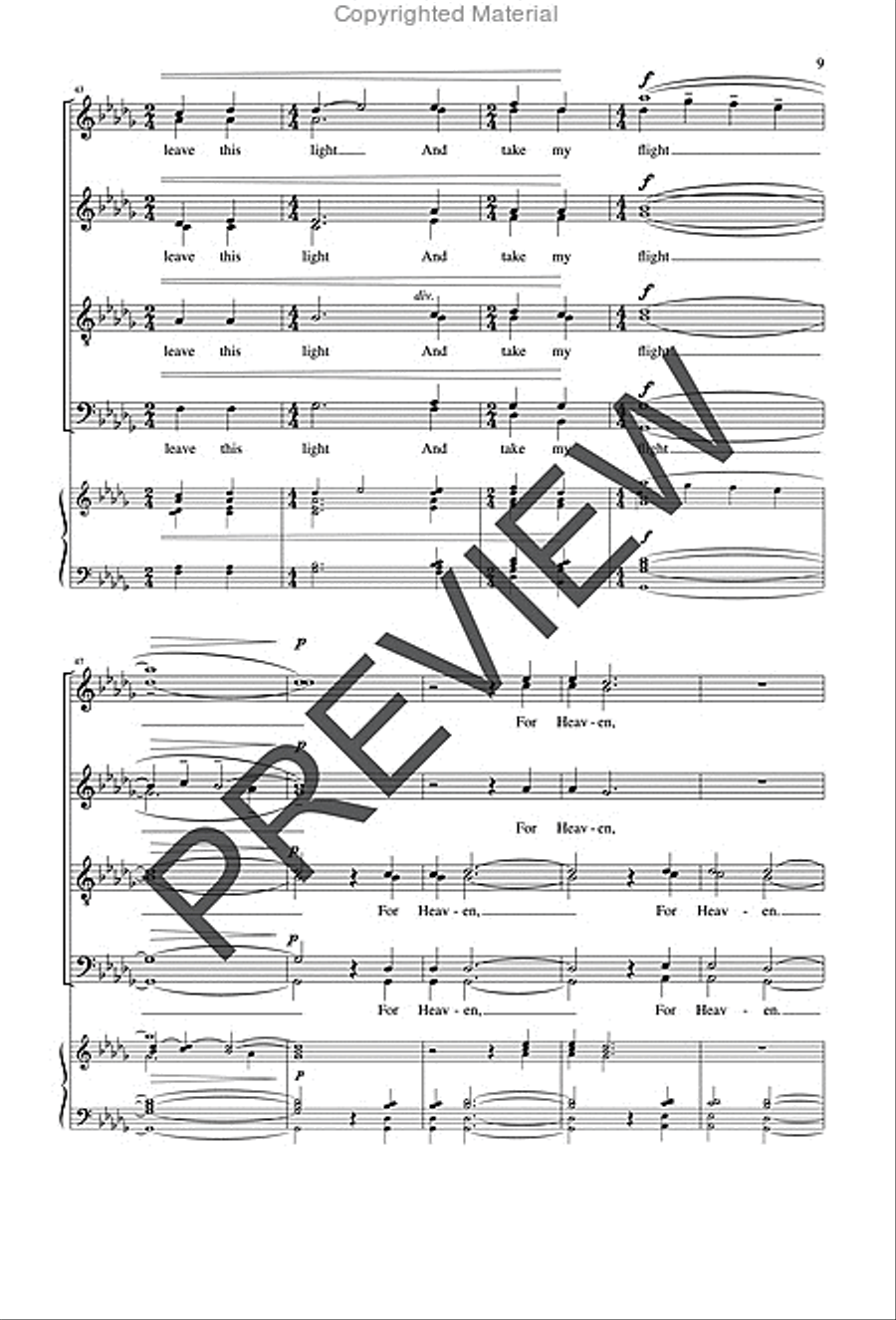 My Flight for Heaven Divisi scores gallery preview page 7