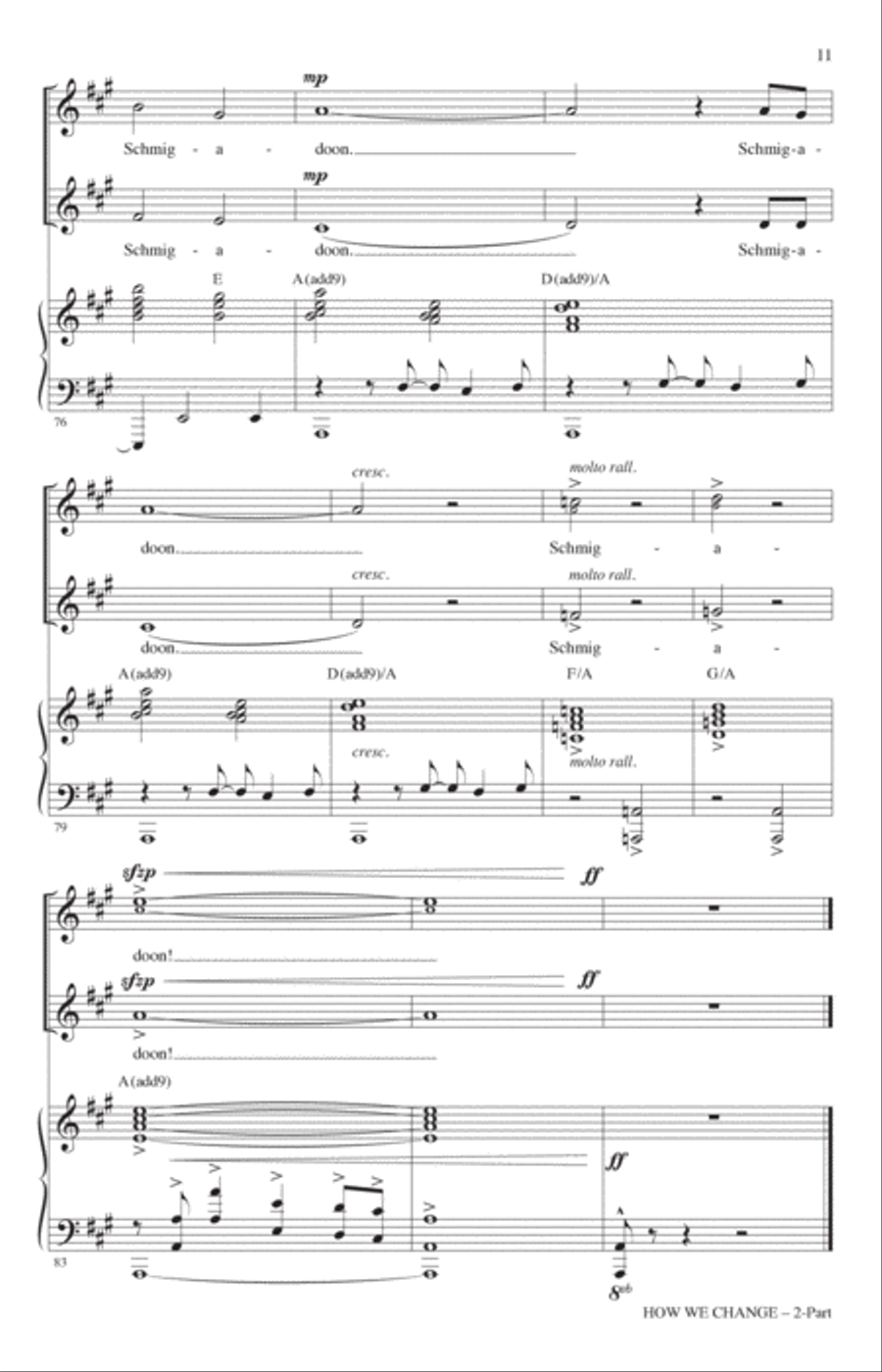 How We Change (Schmigadoon Finale) (from Schmigadoon!) (arr. Roger Emerson) 2-Part scores gallery preview page 10