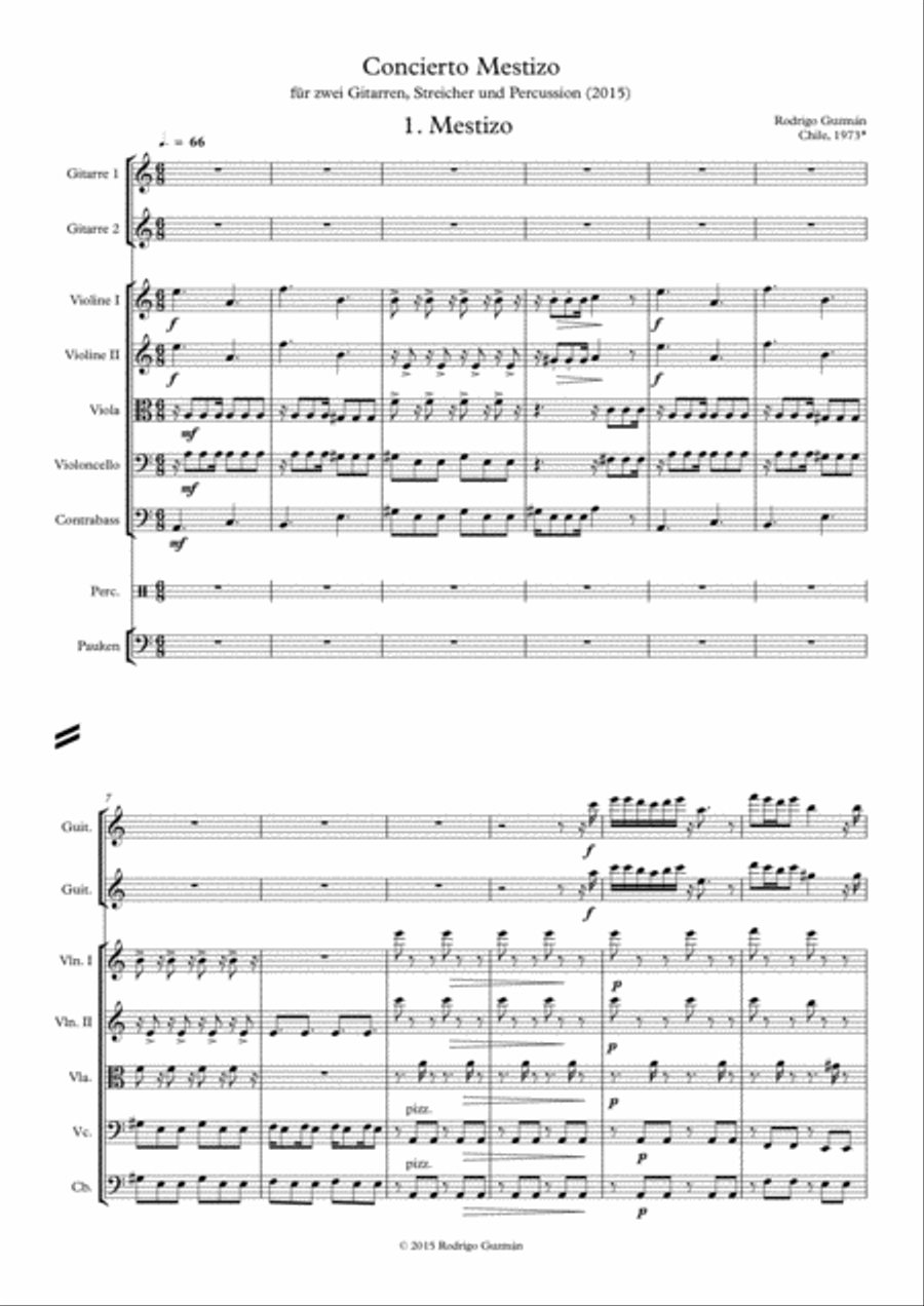 Concierto Mestizo Small Ensemble scores gallery preview page 1