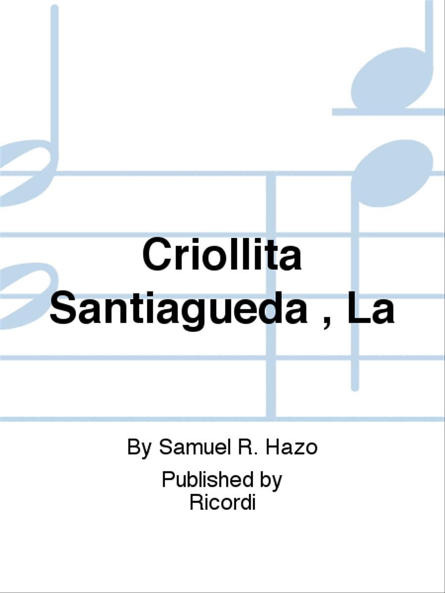 Criollita Santiagueða , La School and Community scores gallery preview page 1