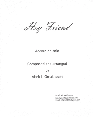 Hey Friend -- Accordion Solo