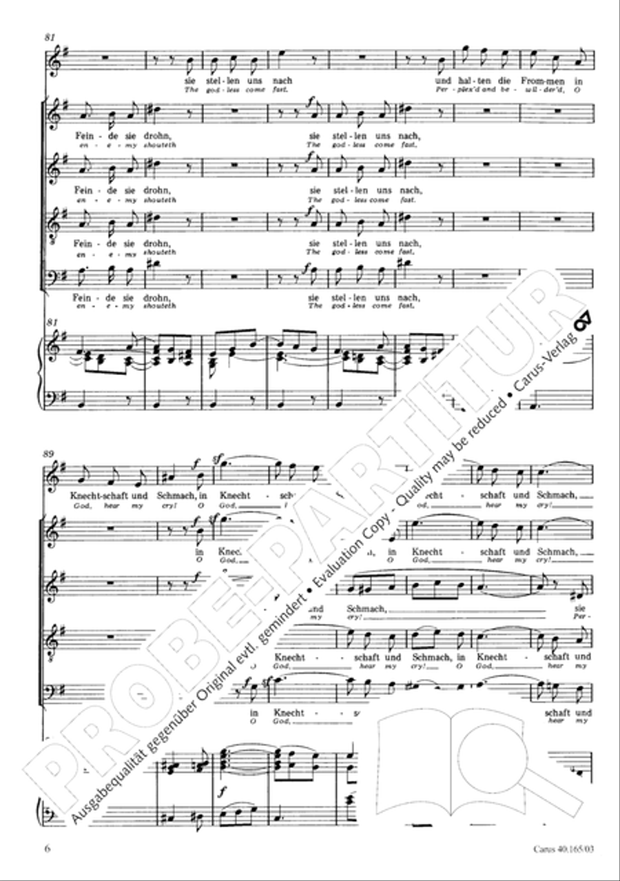 Hor mein Bitten (2 Fassungen) Organ scores gallery preview page 11
