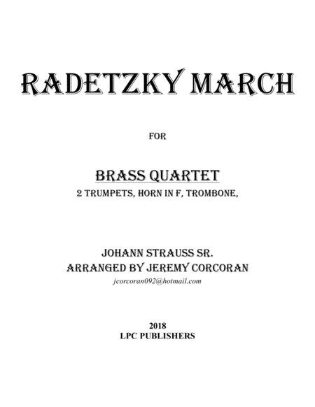 Radetzky March for Brass Quartet image number null