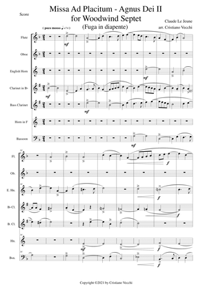 Missa Ad Placitum - Agnus Dei II for Woodwind Septet