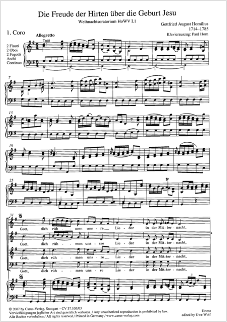 Die Freude der Hirten uber die Geburt Jesu 4-Part scores gallery preview page 50