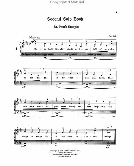 2nd Solo Book for Piano