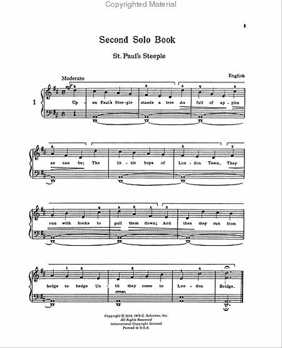 2nd Solo Book for Piano 2nd Solo Book for Piano Piano Solo scores gallery preview page 2