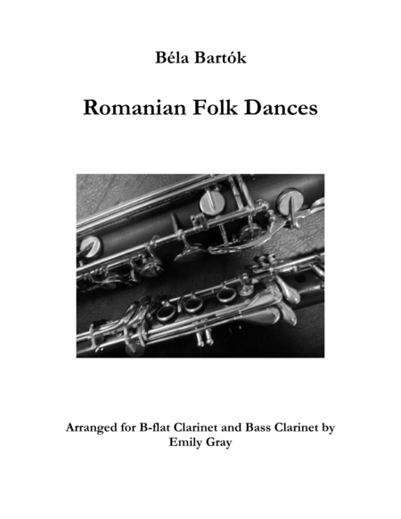 Romanian Folk Dances (Clarinet and Bass Clarinet)