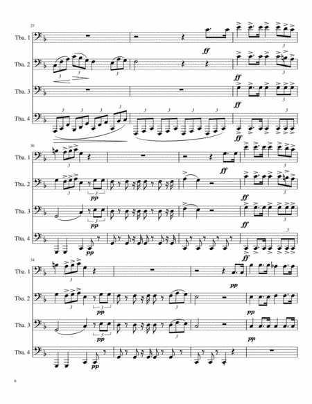 Giuseppe Verdi - Va, Pensiero (Chorus of the Hebrew Slaves) from Nabucco for Tuba Quartet image number null