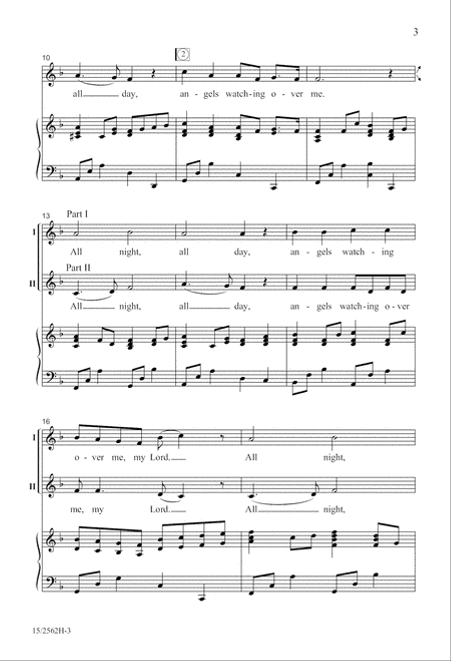 Angels Watching Over Me 2-Part scores gallery preview page 4