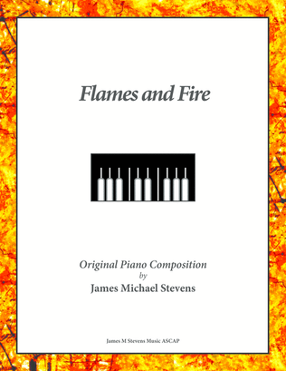 Book cover for Flames and Fire (Romantic Piano)