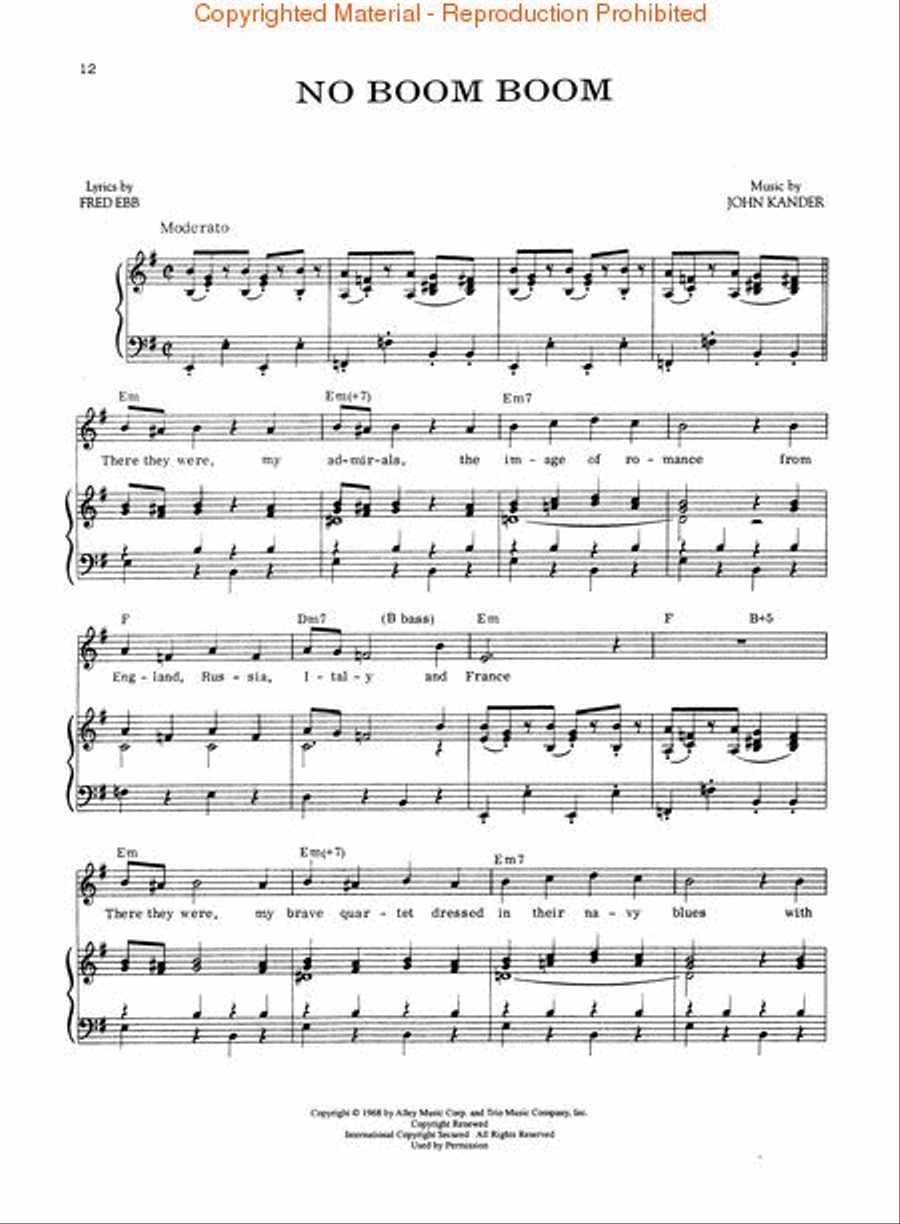 Zorba Piano, Vocal, Guitar scores gallery preview page 3