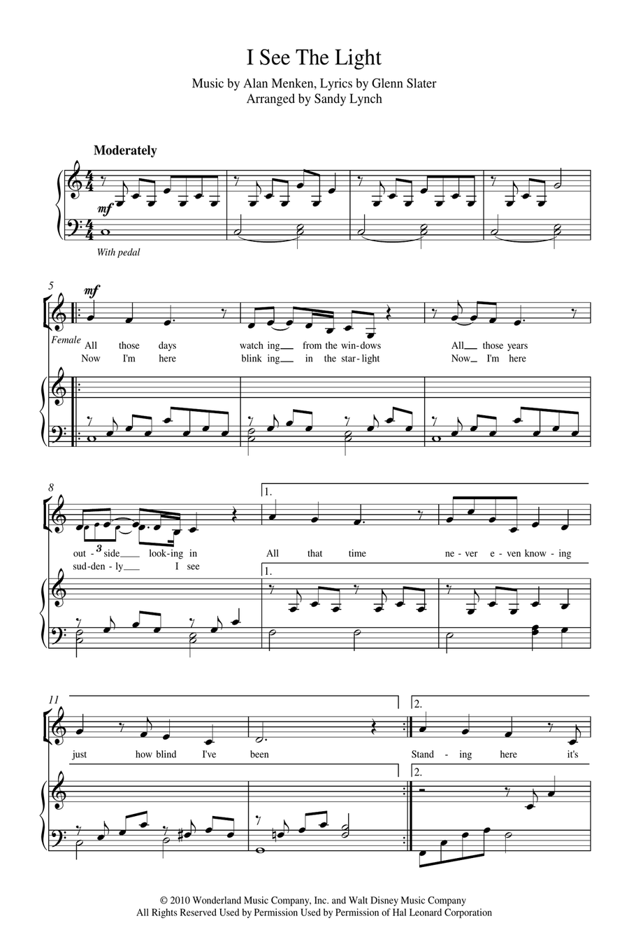 I See The Light I See The Light Piano scores gallery preview page 3