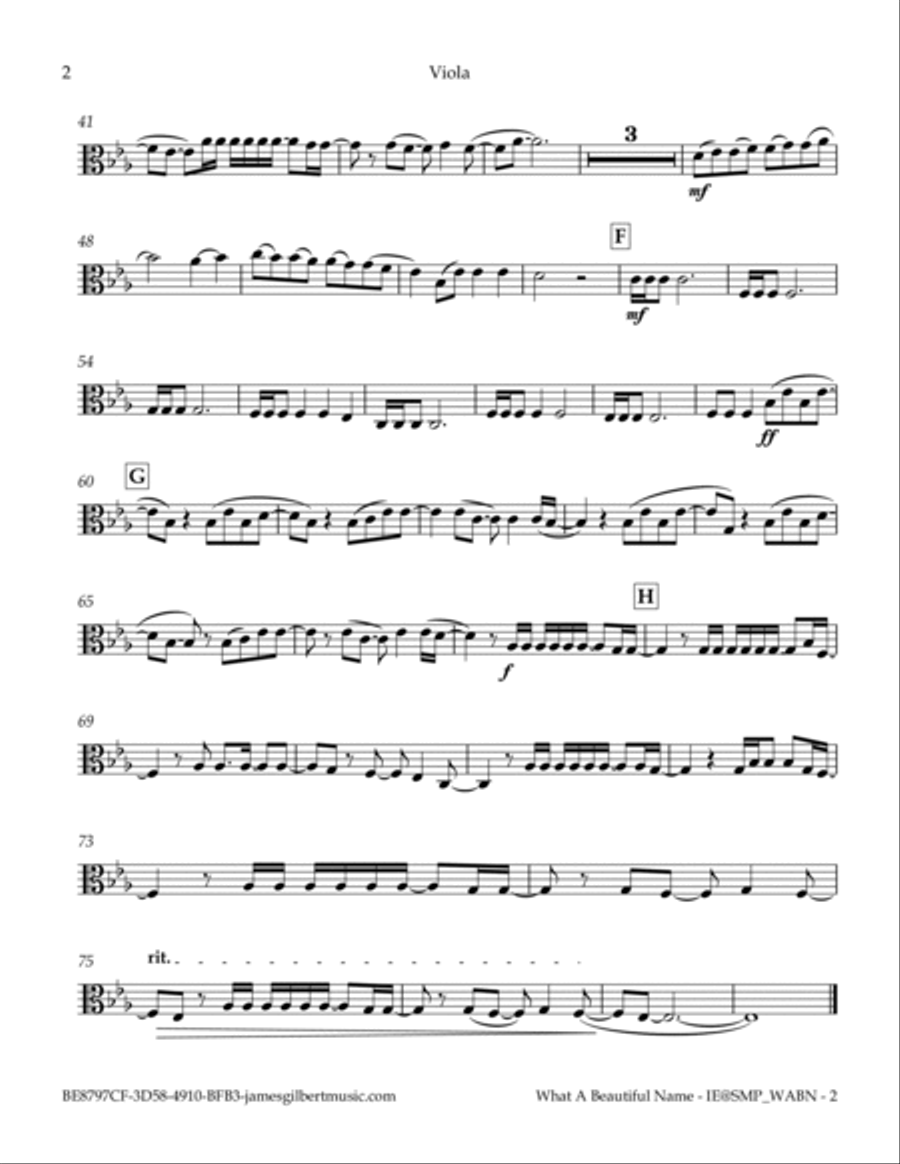 What A Beautiful Name Full Orchestra scores gallery preview page 3
