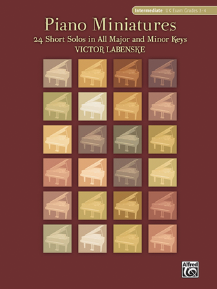 Book cover for Piano Miniatures in 24 Keys