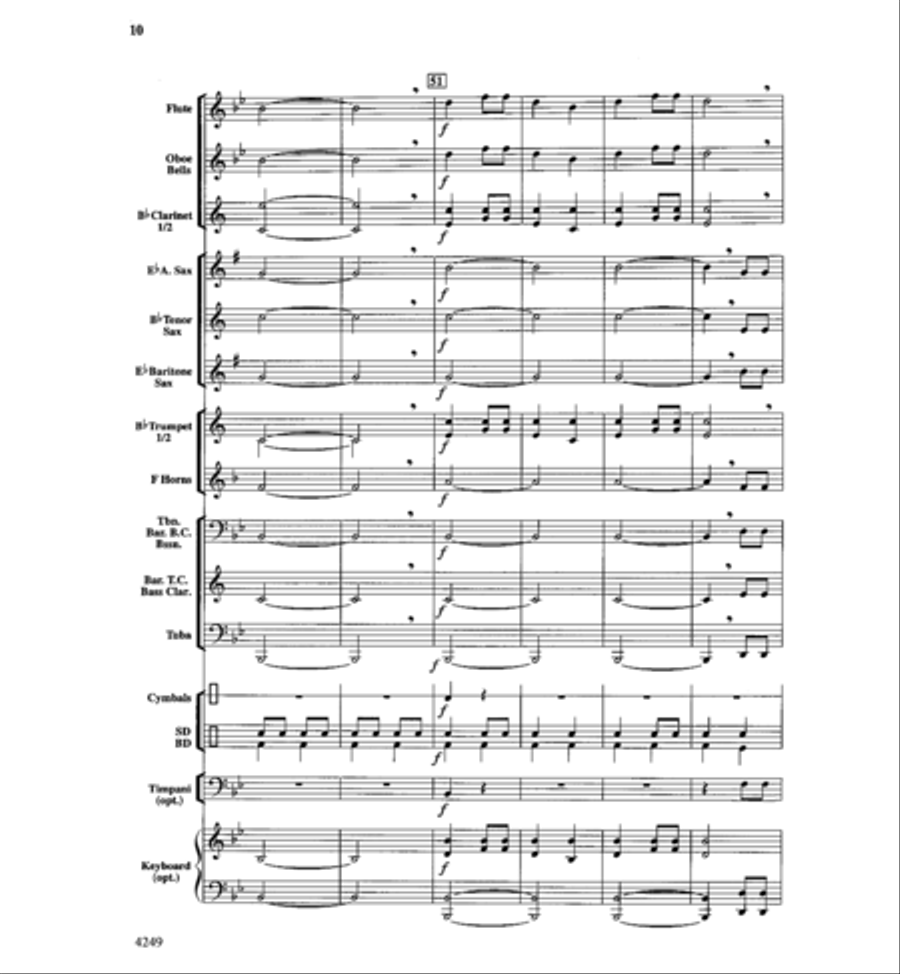 Peanuts & Peanut Butter Concert Band scores gallery preview page 10
