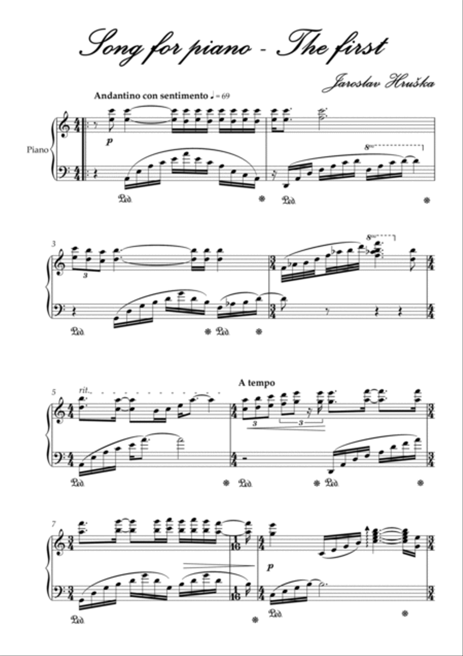Song for piano - The first Piano Method scores gallery preview page 2