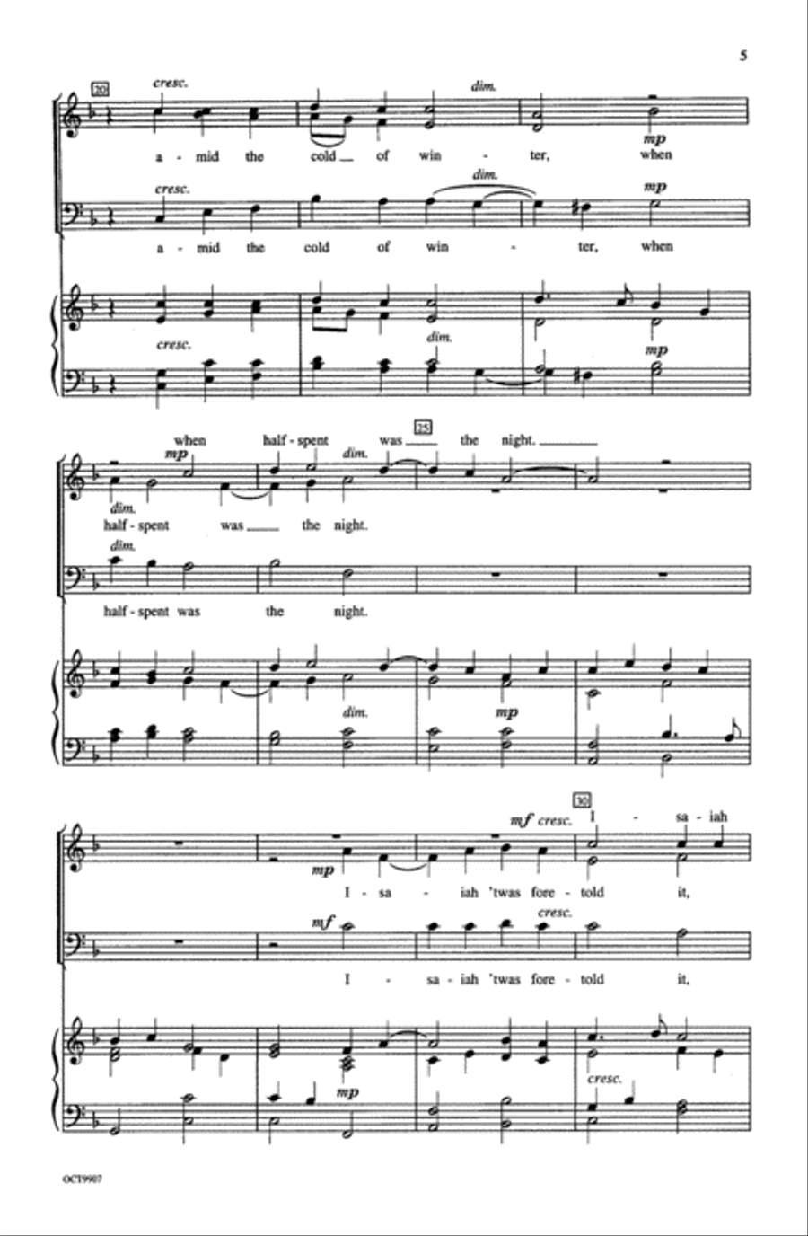 Lo How a Rose E'er Blooming, Choral Fantasy on Choir scores gallery preview page 3
