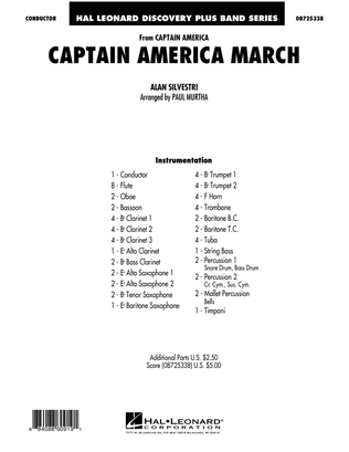 Book cover for Captain America March - Full Score