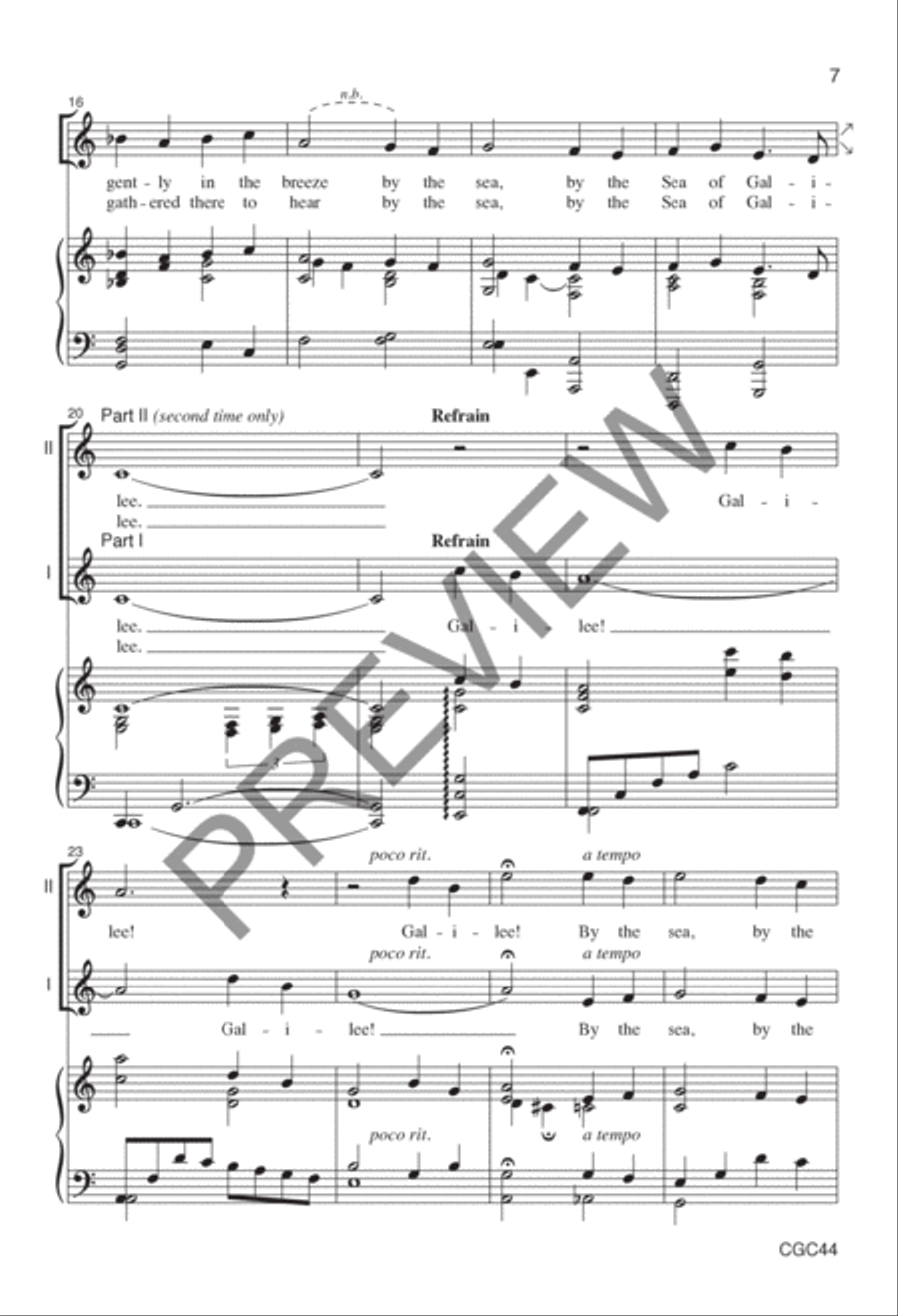 By the Sea Preview Kit (Score & CD) Choir scores gallery preview page 8