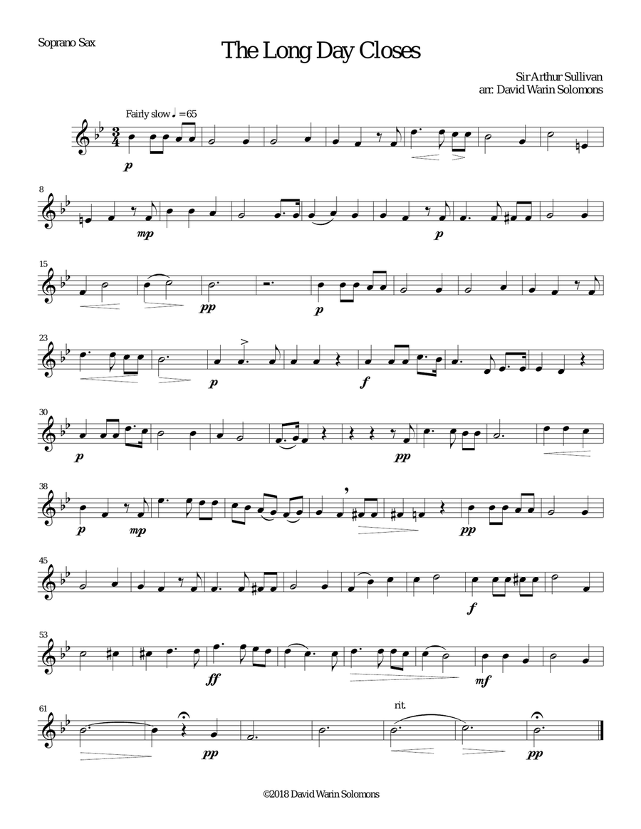 The long day closes for saxophone quartet Saxophone Quartet scores gallery preview page 4