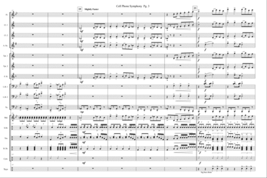 Cell Phone Symphony Cell Phone Symphony Marching Band scores gallery preview page 4