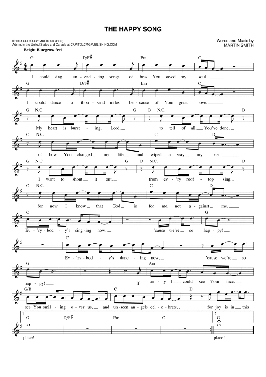 The Happy Song Flute scores gallery preview page 1