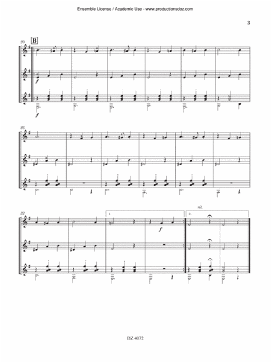 Voyage pour trois guitares, vol. 2 Guitar Ensemble scores gallery preview page 3