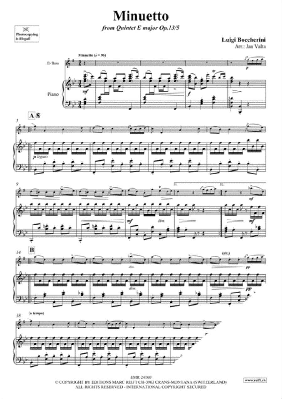 Minuetto Voice Solo scores gallery preview page 3