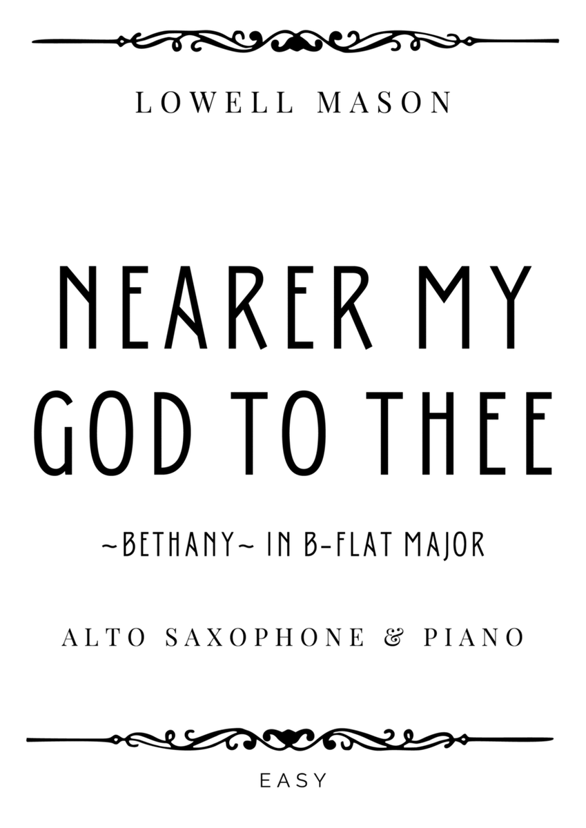 Mason - Nearer My God To Thee (Bethany) in B-flat Major - Easy image number null