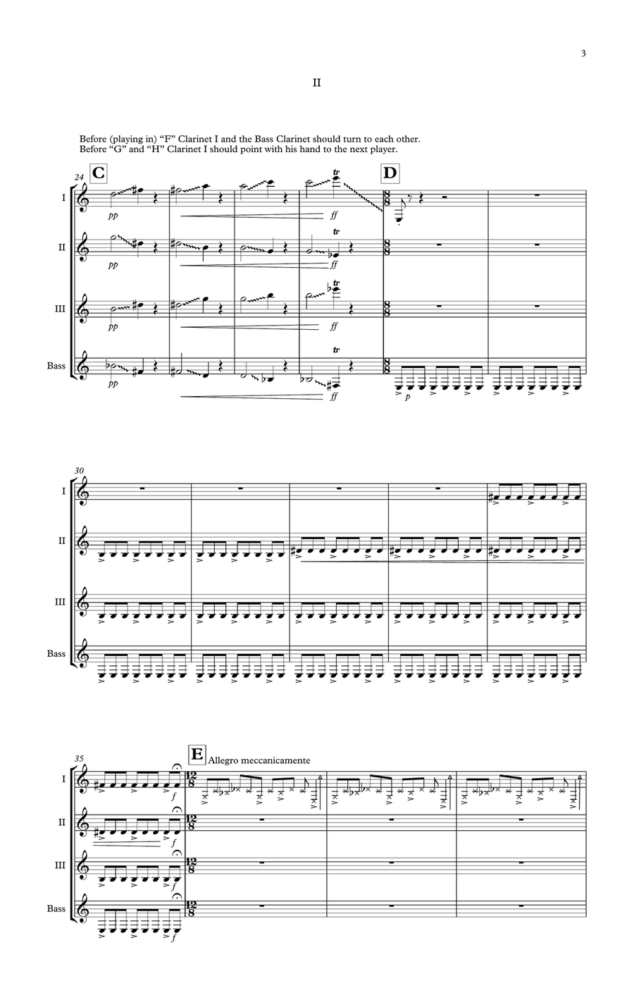 Mephisto Dances for clarinet quartet Clarinet Quartet scores gallery preview page 5