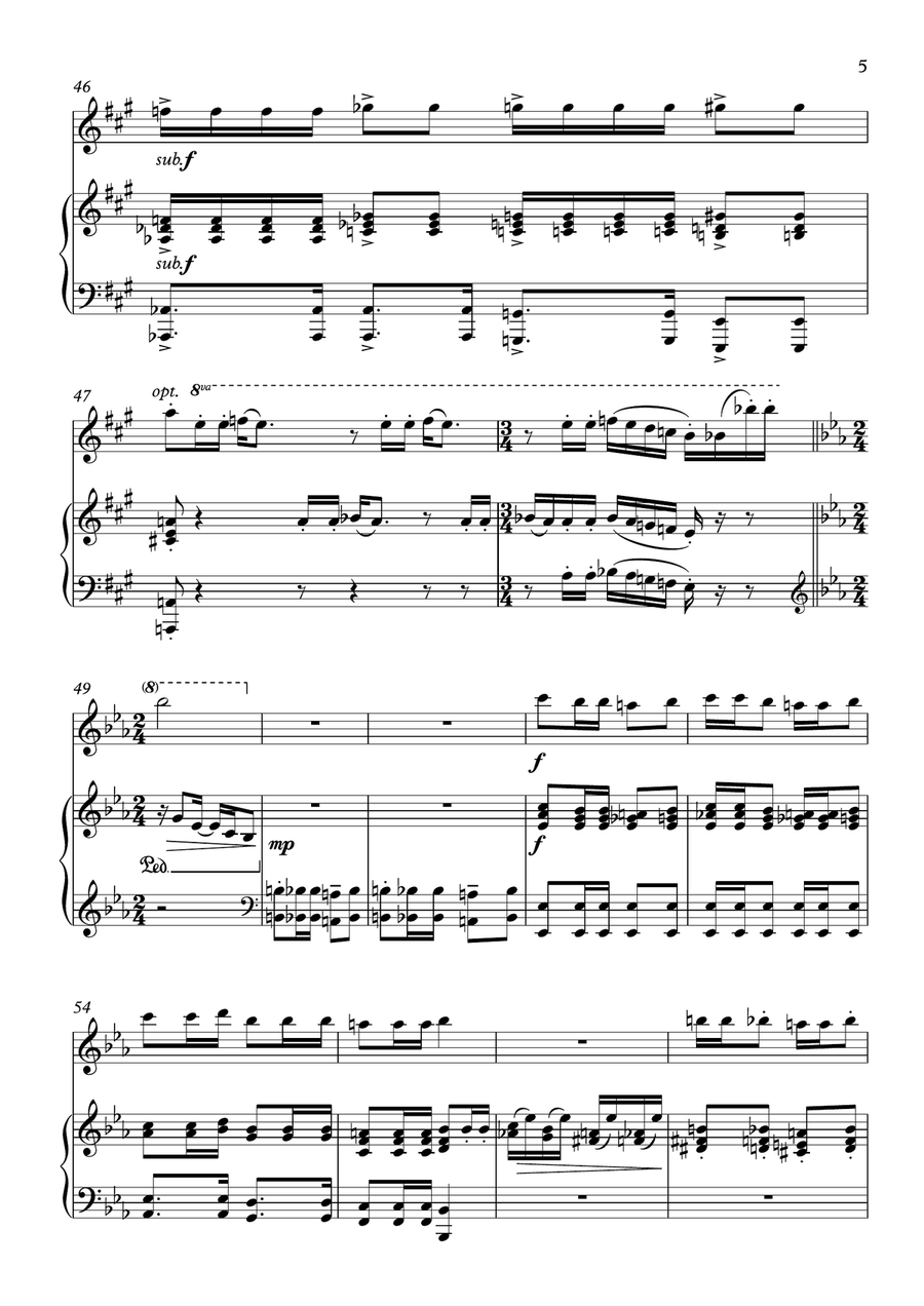 Bohemian Rhapsody Flute Solo scores gallery preview page 5