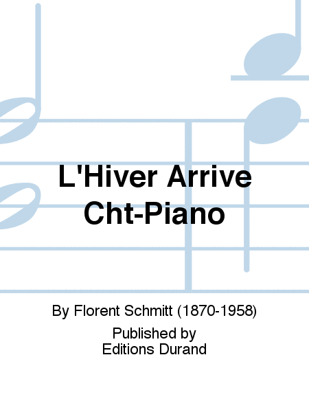 L'Hiver Arrive Cht-Piano