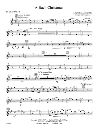 A Bach Christmas: 1st B-flat Clarinet