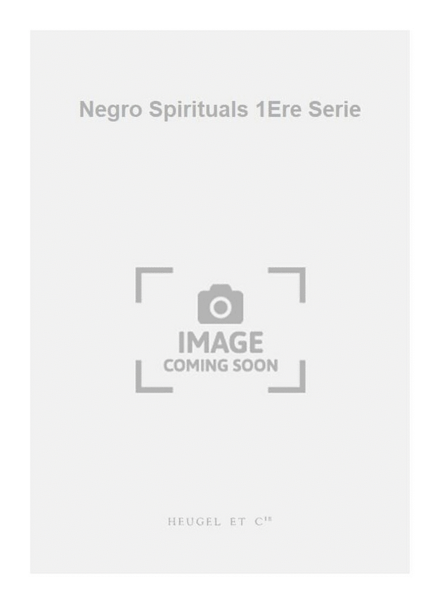 Negro Spirituals 1Ere Serie