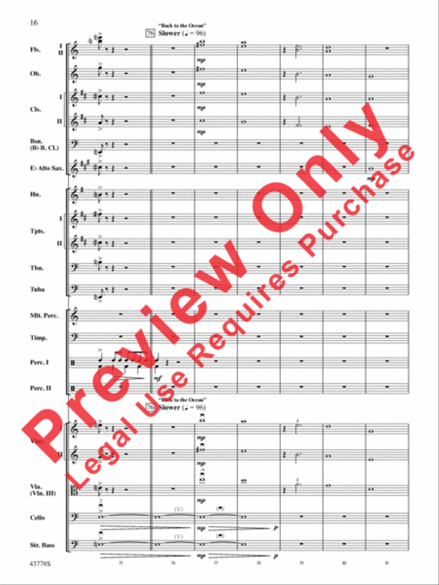 Godzilla Full Orchestra scores gallery preview page 36