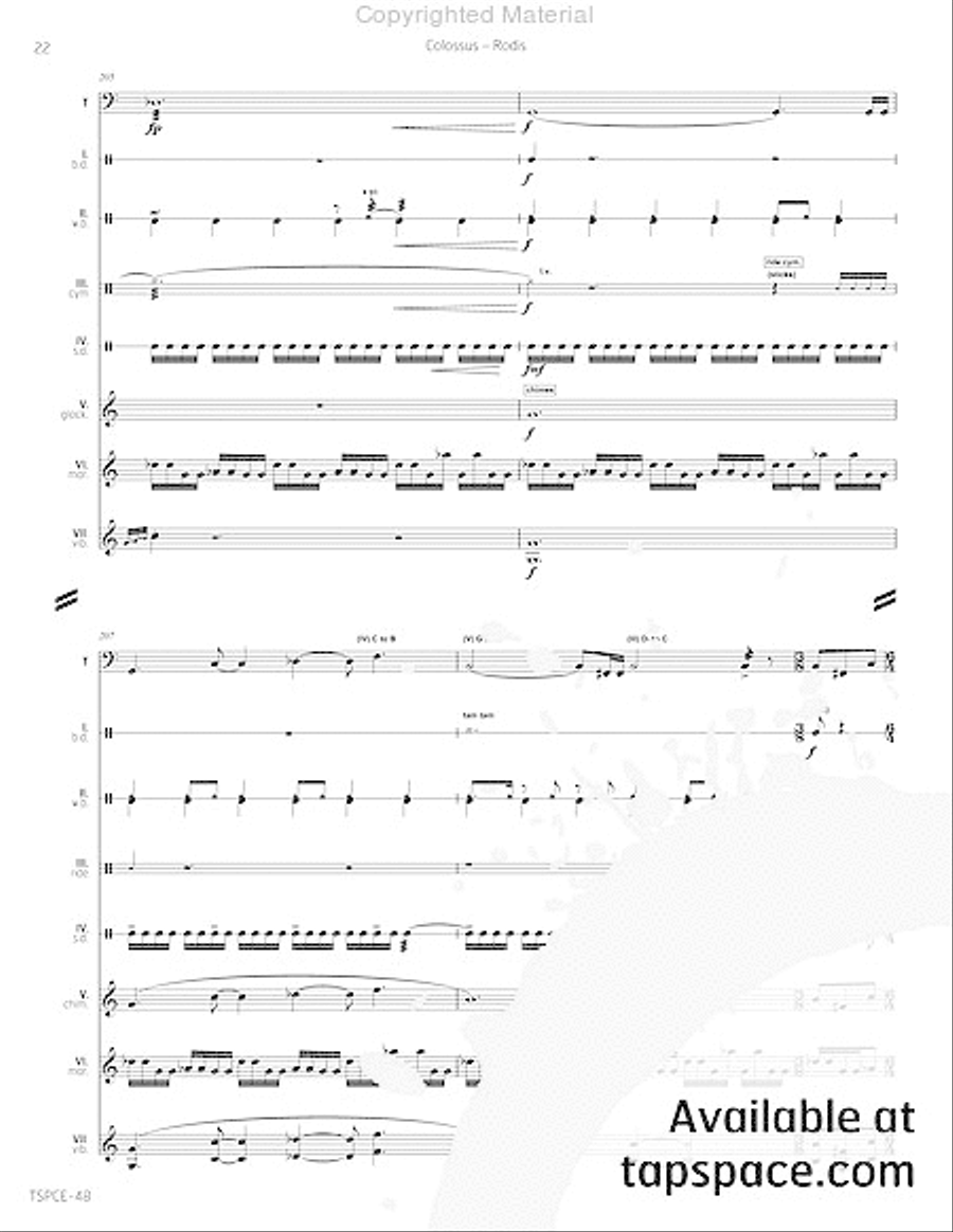 Colossus Percussion Ensemble scores gallery preview page 27