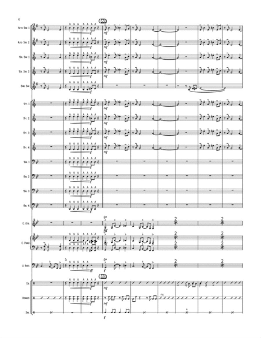 Tank! Jazz Ensemble scores gallery preview page 4