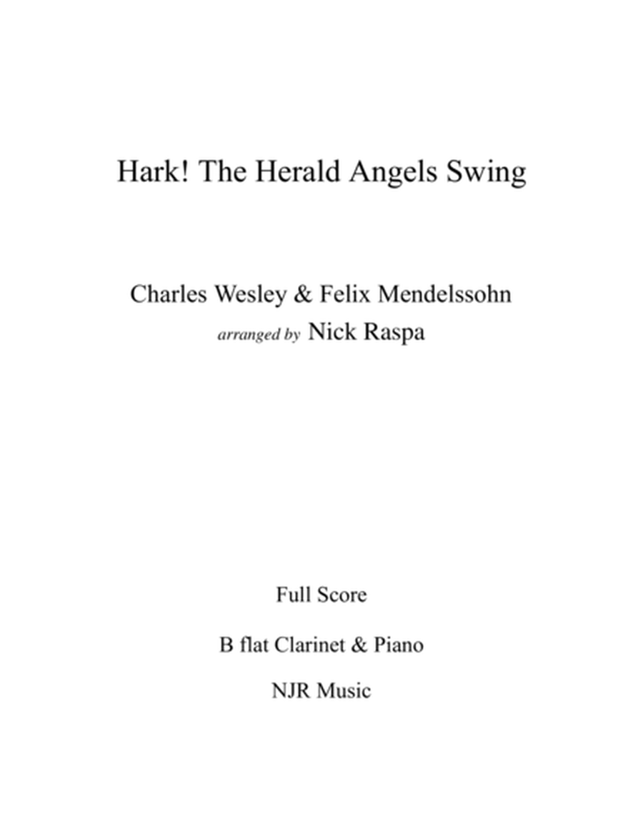 Hark! The Herald Angels Swing - B Flat Clarinet & Piano (full set) image number null