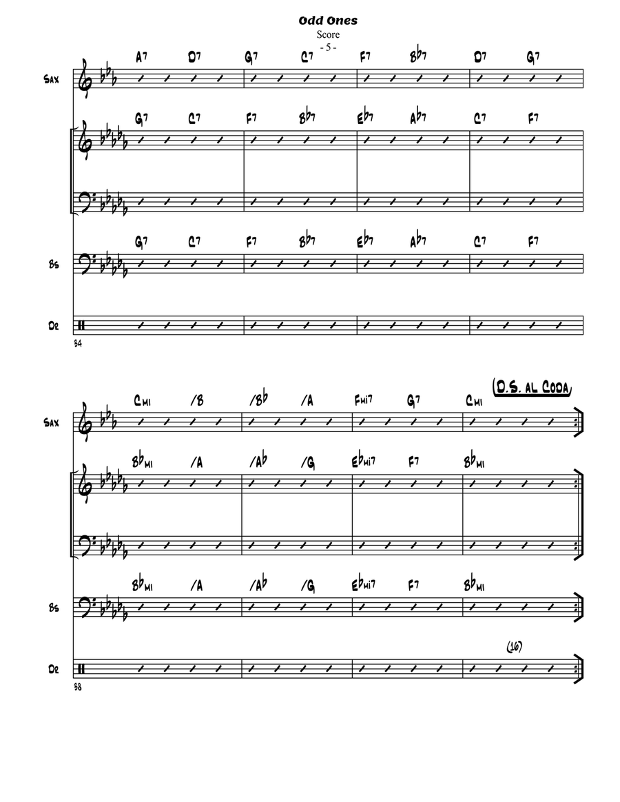Odd Ones Jazz Ensemble scores gallery preview page 6