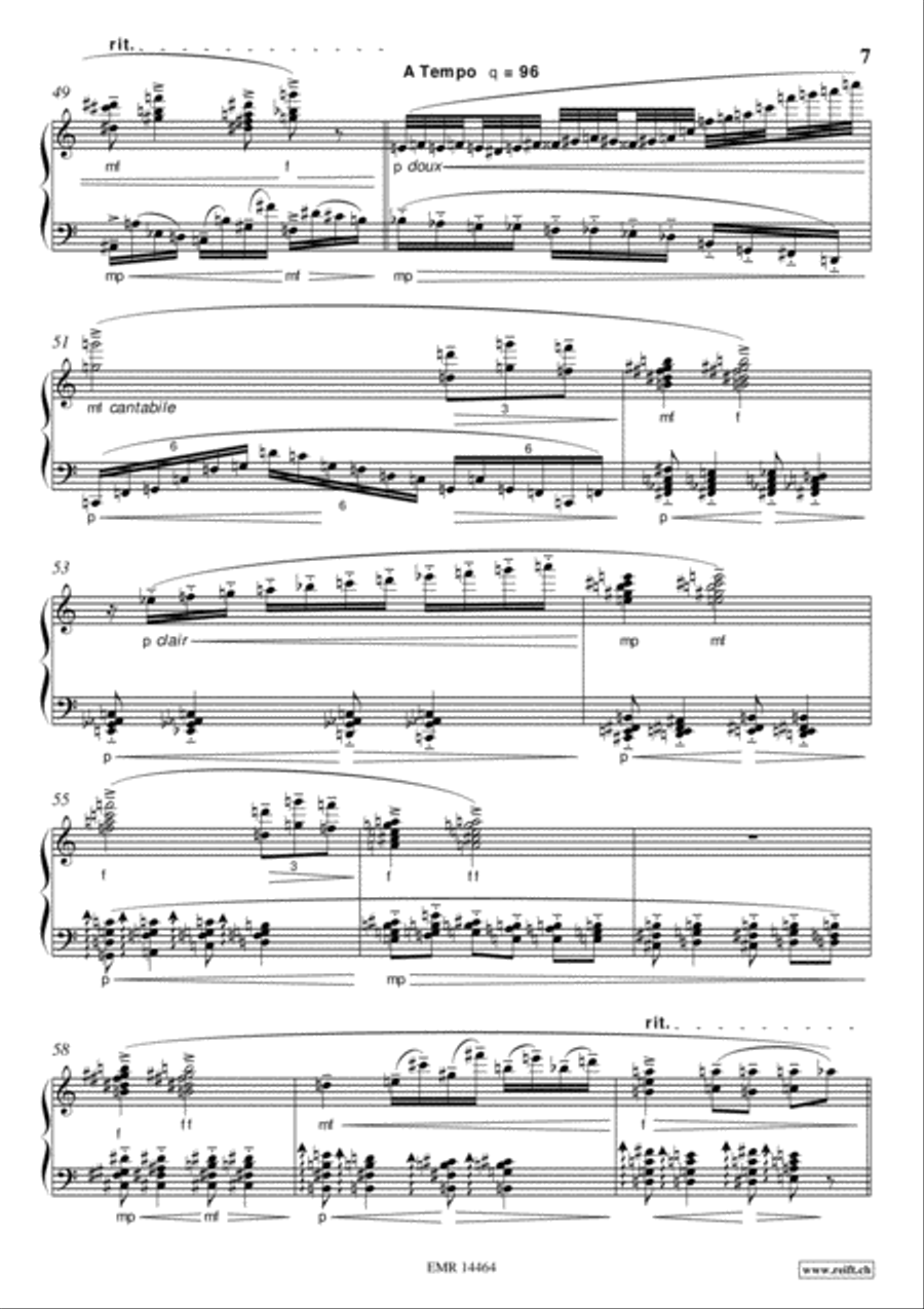 Ballade No. 2 Ballade No. 2 Piano Solo scores gallery preview page 7