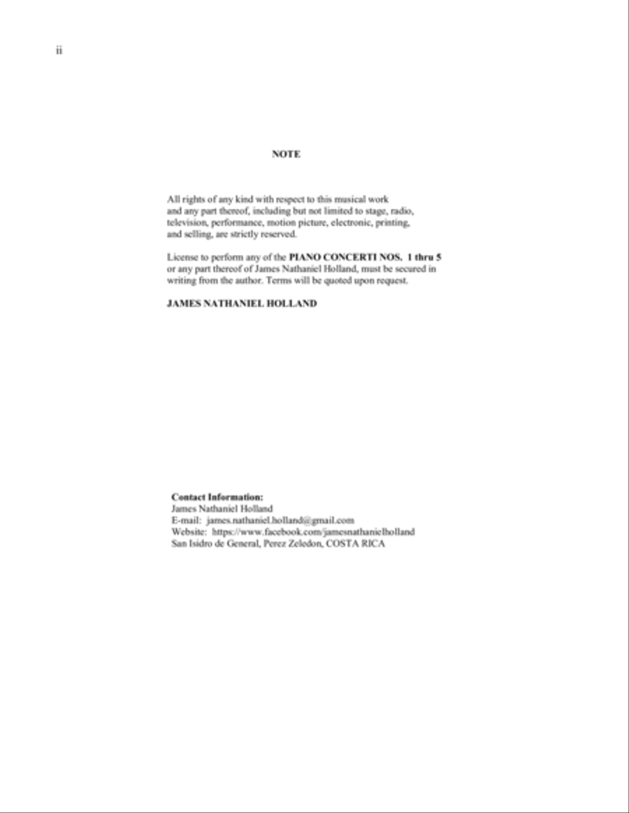 Piano Concerti Nos 1 thru 5, Two Pianos Four Hands 2 Pianos, 4-Hands scores gallery preview page 2
