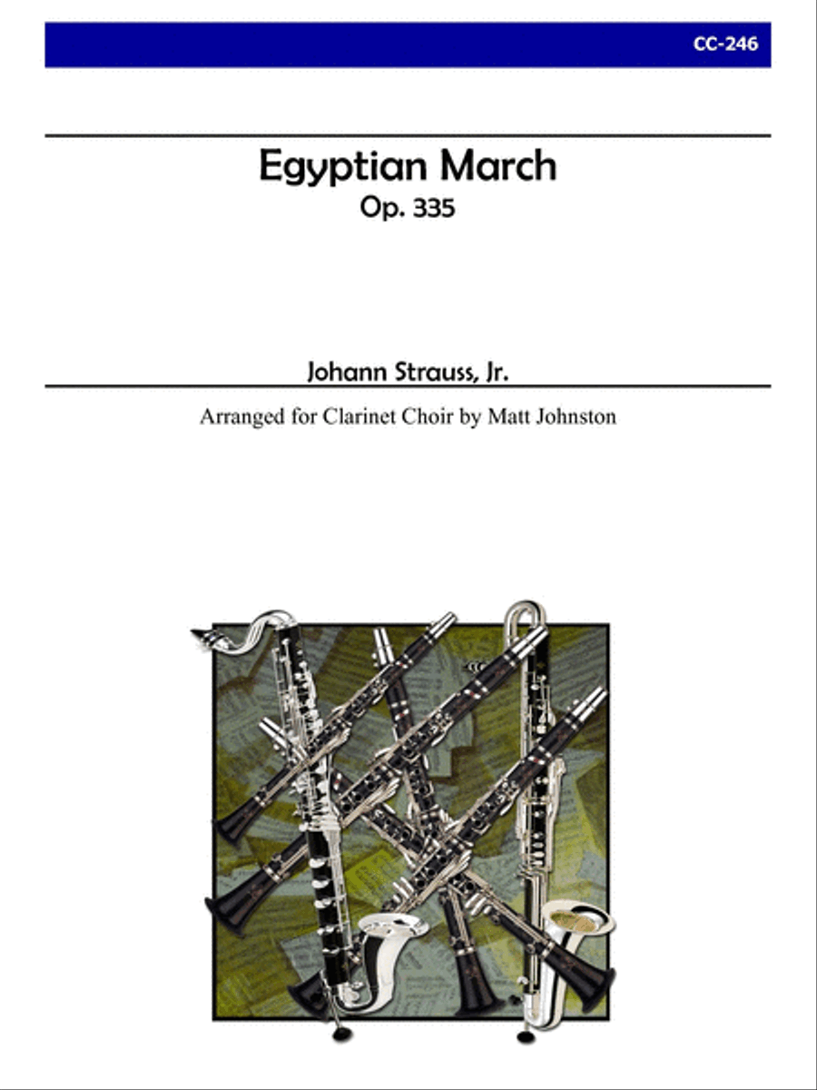 Egyptian March for Clarinet Choir Clarinet Choir scores gallery preview page 1