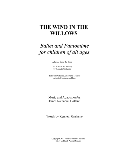 The Wind in the Willows, A Ballet Pantomime in Three Acts Individual Instrumental Parts