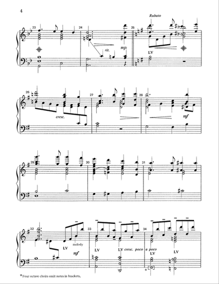 Beneath the Cross of Jesus Handbell Choir scores gallery preview page 4