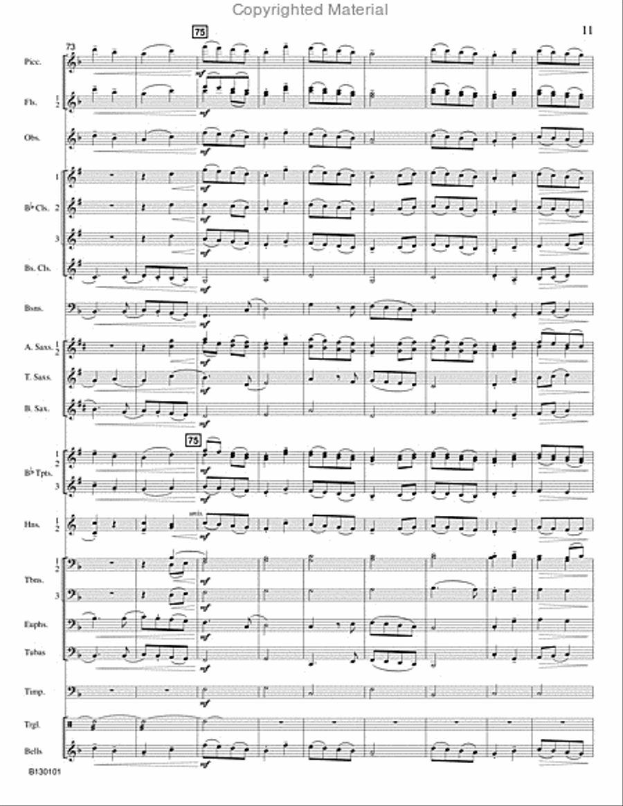 River Mist Concert Band scores gallery preview page 12