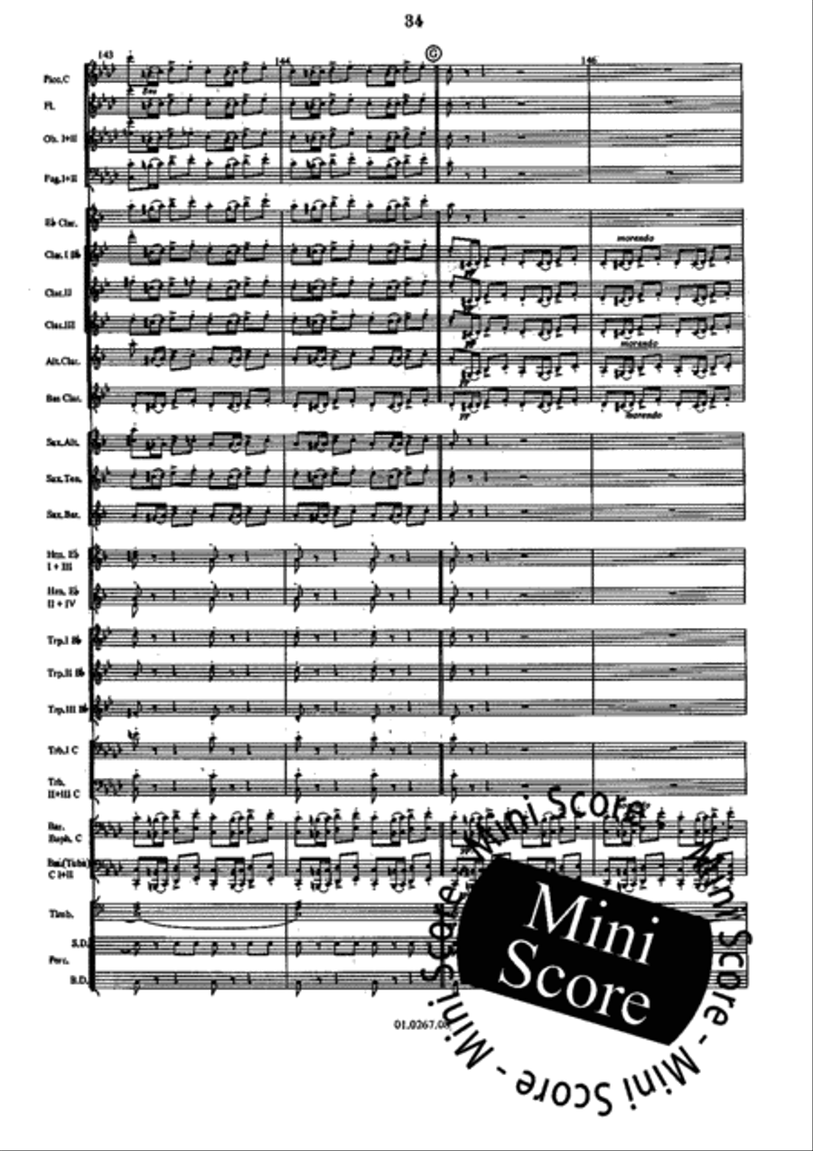 Vespri Siciliani Concert Band scores gallery preview page 38